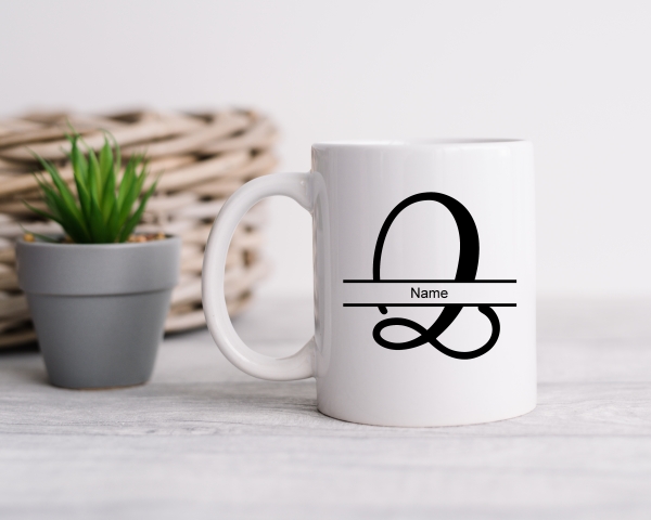 Tasse mit Monogramm Q